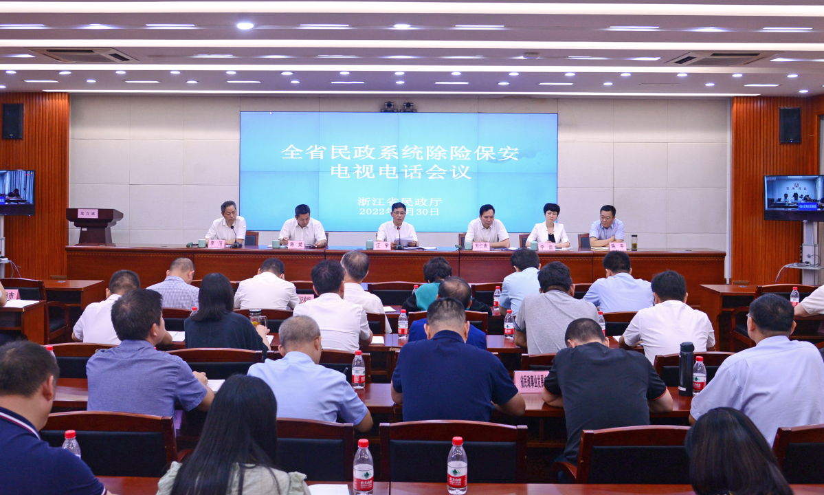 省民政厅召开全省民政系统除险保安电视电话会议